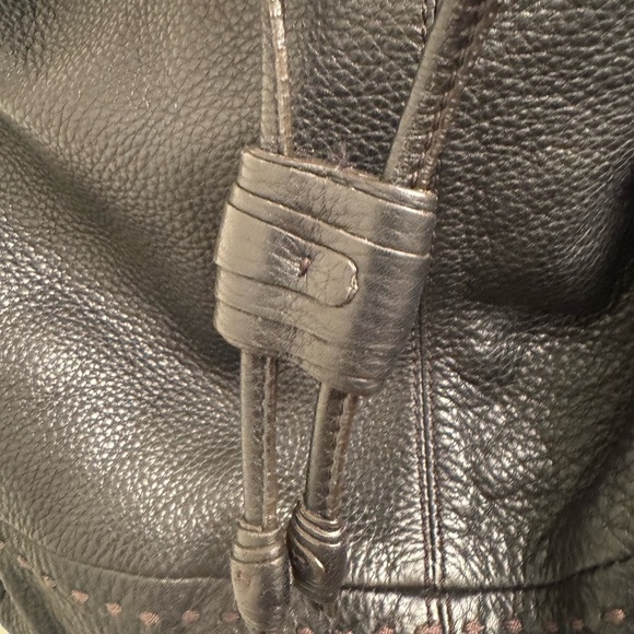 Cole Haan Black Leather Hobo Bag - Picture 3 of 6